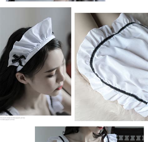 Pretty Design White Snow Halter Lace Cute Backless Maid Open Girls