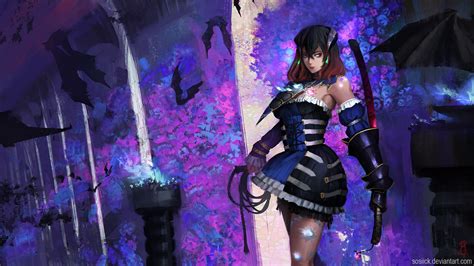 Play as miriam, host of the alchemist's curse, as she steals the abilities of enemies, bends gravity to her will and darts around the game's elaborate castle at lightning speed. Free Download Bloodstained Ritual Of The Night HD Wallpaper | Hd wallpaper, Ritual, Night