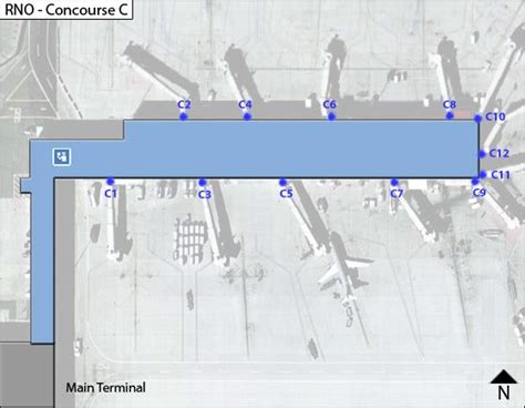 Reno International Airport Map