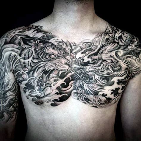 Harry styles bare chest pectoral god | oceanup teen gossip. 40 Dragon Chest Tattoo Designs For Men - Mythical Monster Ideas