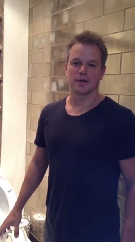 Matt Damon Does Ice Bucket Challenge With Toilet Water To Highlight