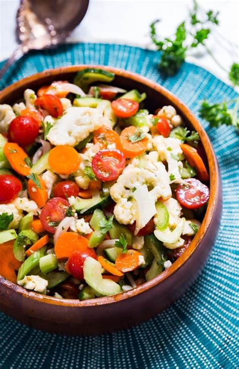 Marinated Vegetable Salad A Healthy Make Ahead Salad
