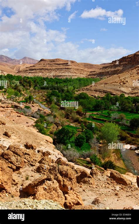 Dadkht Ait Omazia Villagenear Ait Bennhaddougreen Fertile River