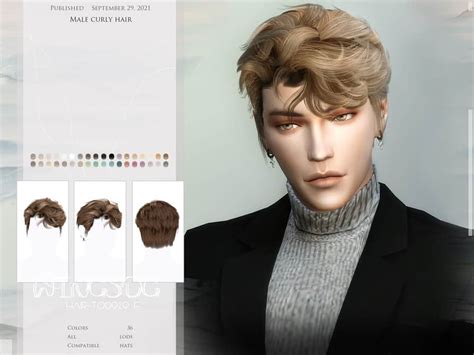 Male Curly Hair Sims 4 Mod Download Free