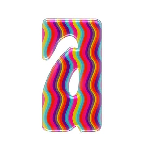 Rainbow 1970s Alphabet Letters Digital Clipart Etsy
