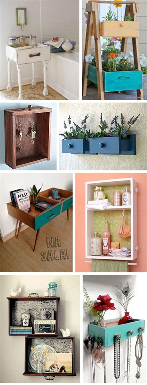 Drawer Decor Brilliant Ways To Upcycle Old Drawers Of All Sizes And
