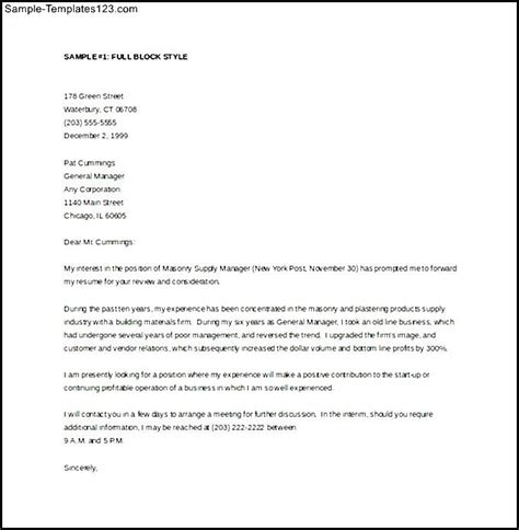After successful completion of a course, students are often encouraged to look for internship for many students, however, writing an internship cover letter presents a challenge due to the many pressures associated with the search. General Manager Cover Letter Sample Word Template Free ...