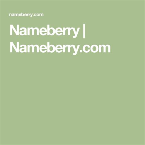 Nameberry Nameberry Name Generator Baby Name Generator