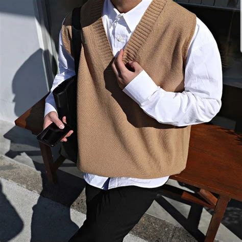 T Ng H P V I H N V Sweater Vest Korean Hay Nh T F Fashion