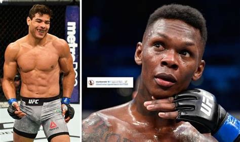 Anytime you entered his force field, he would punish you with accurate strikes and then slide away. Israel Adesanya sends creative Instagram shot at Paulo ...
