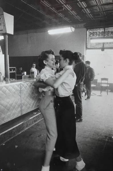 Friends Dancing 1955 Art Shay Silver Gelatin Print Vintage Lesbian