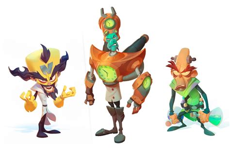 Artstation Crash Bandicoot 4 Villains First Look Nicholas Kole