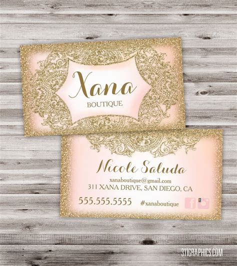 Its A Paradise Life Blog Glitter Glam Business Cards Beauty