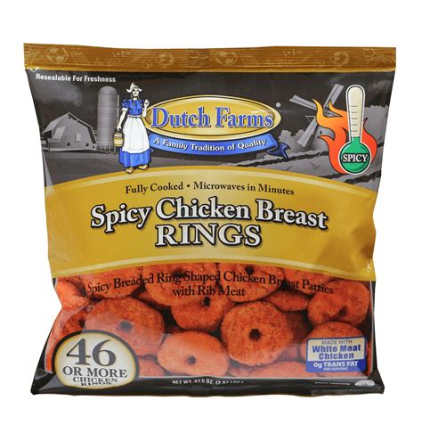 Dutch Farms Df Hot And Spicy Chicken Rings