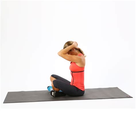 Neck And Upper Back Stretch Seated Hand Behind Head 40 Stretching Exercises For Your Whole
