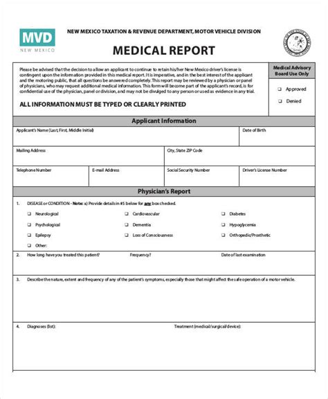 Medical Report Template Free Downloads New Creative Template Ideas