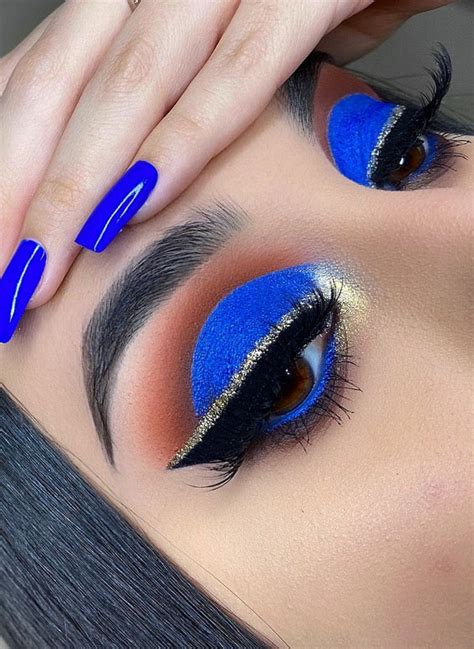 Royal Blue Glitter Makeup Saubhaya Makeup