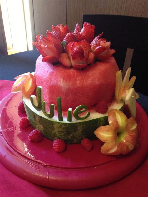 Birthdayparty Ideas For Kidsbaby Fruit Birthday Cake Fresh Fruit