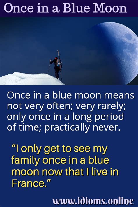 Once In A Blue Moon Idioms Online