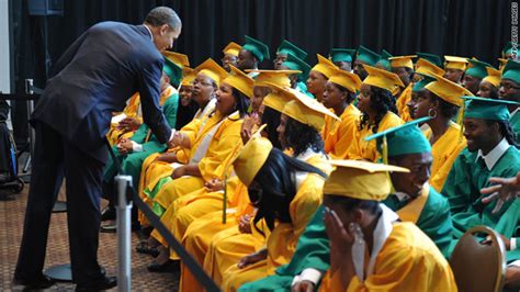 President Visits Memphis High School Graduation The 1600 Report Cnn