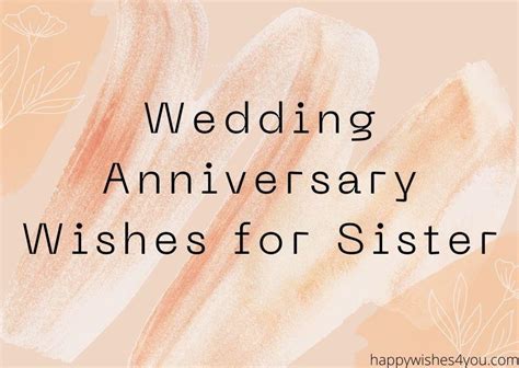 Wedding Anniversary Wishes For Sister And Sister In Law