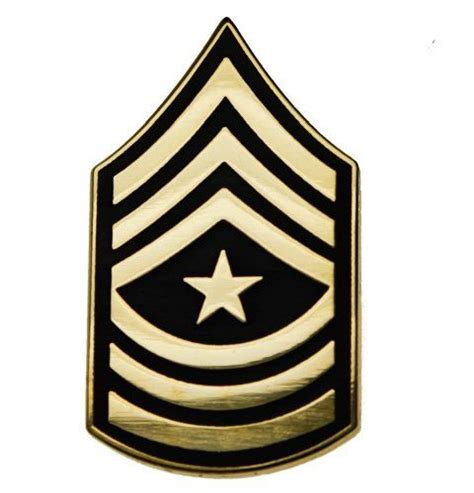 Us Army Sergeant Major Sgm E9 Rank Pin Sujak Military Items 595