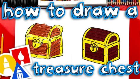 How To Draw A Pirate Treasure Chest Art For Kids Hub