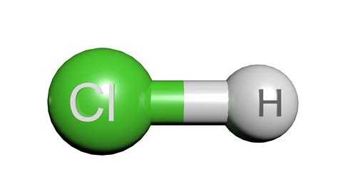Hcl Molecule Hydrochloric Acid 3d Model Turbosquid 1424824