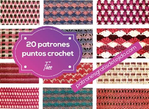 20 Patrones De Puntos Crochet Para Descargar
