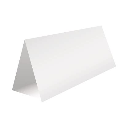 Check out our blank cardstock selection for the very best in unique or custom, handmade pieces from our товары для the most common blank cardstock material is paper. Blank Table Paper Card Template Vector Illustration Stock Illustration - Download Image Now - iStock