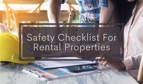 Safety Checklist For Rental Properties