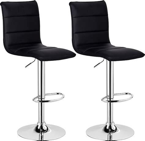 Woltu Bar Stools Black Bar Chairs Breakfast Dining Stools For Kitchen