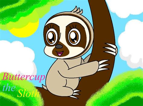 Buttercup The Sloth By Ghostmar1123 On Deviantart