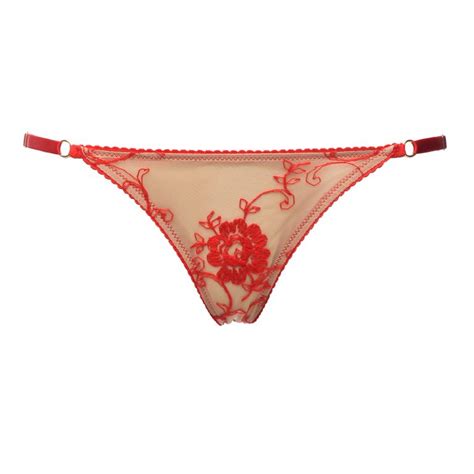 red triangle panties from french lace by flash you and me