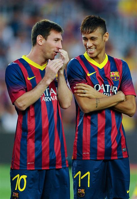 A new video reveals the secrets behind their prolific partnership. Lionel Messi Neymar Photos - Barcelona v Santos - Pre ...