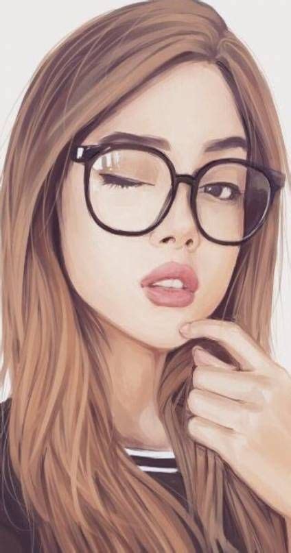 59 Trendy Drawing Girl Glasses Pictures Digital Art Girl Girly Art Portrait