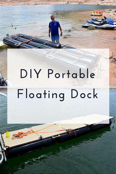If you live on a lake or near a body of water then this diy floating dock can be very useful. DIY Portable Floating Dock | Floating boat docks, Floating ...