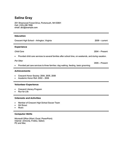 Education is the core of a resume for a student. FREE High School Student Resume Examples, Guide and Tips ...