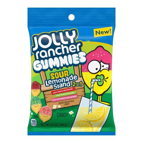 Jolly Rancher Gummies Sour Lemonade 65 Oz Bag All City Candy