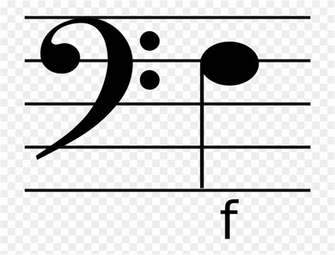 Download Clef Note Clipart Bass Clef F On Bass Clef Png Download