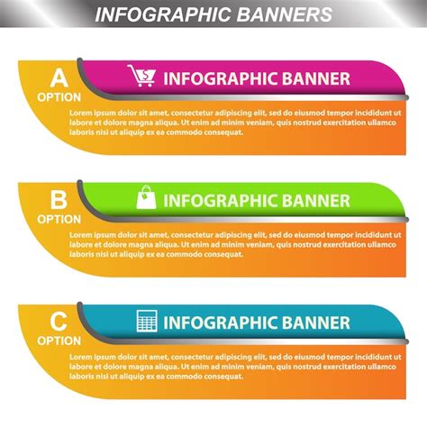 Premium Vector Infographic Banners Design Pack