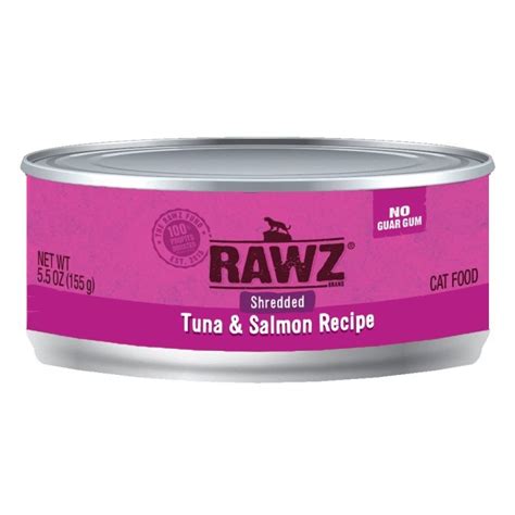 I love the variety of rawz cat food. RAWZ Cat Shredded Tuna & Salmon 24/5.5 oz. Maddies Online