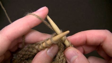 Knit Stitch Continental Style Youtube