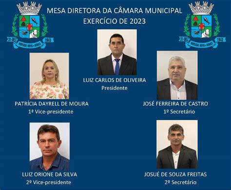 eleita a mesa diretora da cÂmara para o exercÍcio de 2023 câmara municipal de morada nova de minas