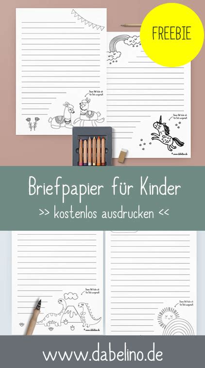 Weitere ideen zu briefpapier, ausdrucken, papier. Freebie: Kinder-Briefpapier Vorlagen kostenlos als PDF ...