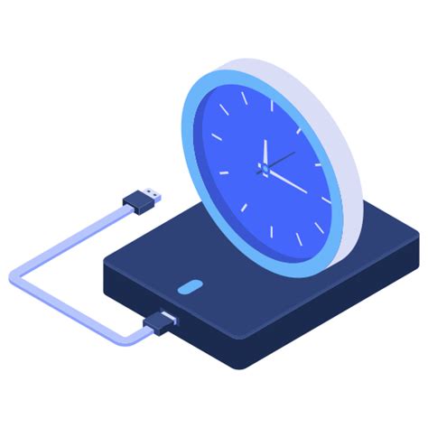 Scheduled Backups Network And Communication Icons