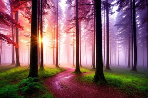 Premium Ai Image Beautiful Magic Forest Landscape