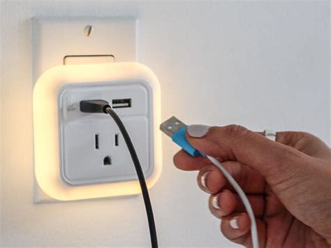 Travel Usb Wall Charger With Led Nightlight Idrop News Store