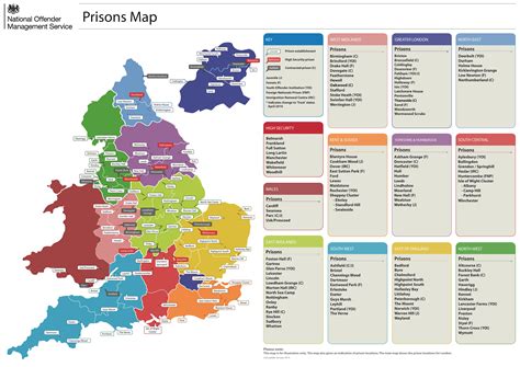 The Prison Map Doingtime A Guide To Prison And Probation