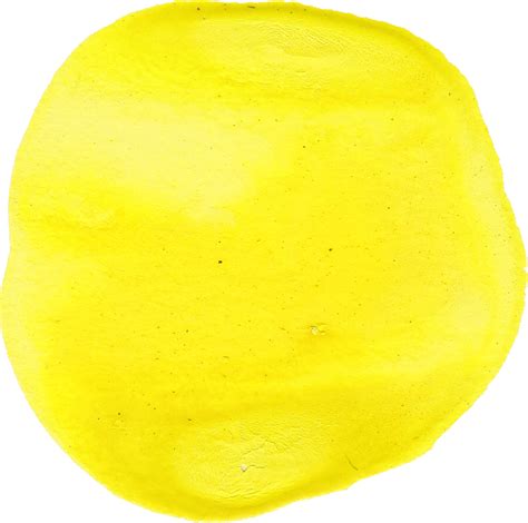 9 Yellow Watercolor Circle Png Transparent Vol2